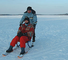 Après l'effort, le réconfort ... pour Monique, parce que pour Serge... !