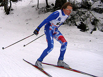 Jean concentré sur sa course !