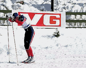 VITTOZ en poussée simultanée sur le 50 km classique d'Holmenkollen.