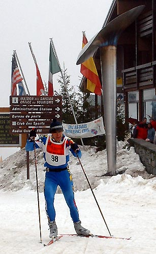Pierre sur l'avenue es Jeux Olympiques : dures  les crampes !