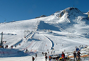 Le glacier côté alpin ...