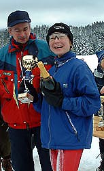 ... plus 2 bouteilles du même liquide pour Anne Laure (2° du 10 km libre) ...