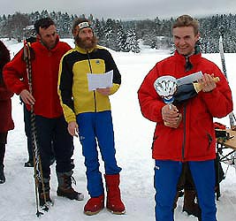  magnum de champagne pour Jean Yves (vainqueur  15 km libre)...