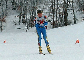 Un dernier petit tour du stade de biathlon et c'est fini !