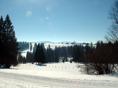 Piste des Prises, rouge de 14 km au départ des Fourgs... magnifique !