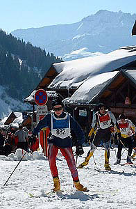 Anne-Laure à l'arrivée du 21 km.