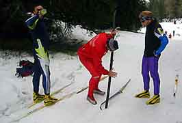Dis Patrick, comment qu'y faut farter mes skis ?