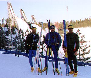 NOUS (Roland, Jean et Jacky) ... et les tremplins de Lahti.