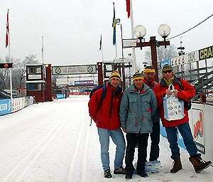 NOUS ... et la ligne d'arrivée ! Reste plus qu'à la passer avec le skis dimanche !