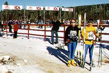 Isabelle et Serge au départ de la Skejtvasan, 30 km libre.